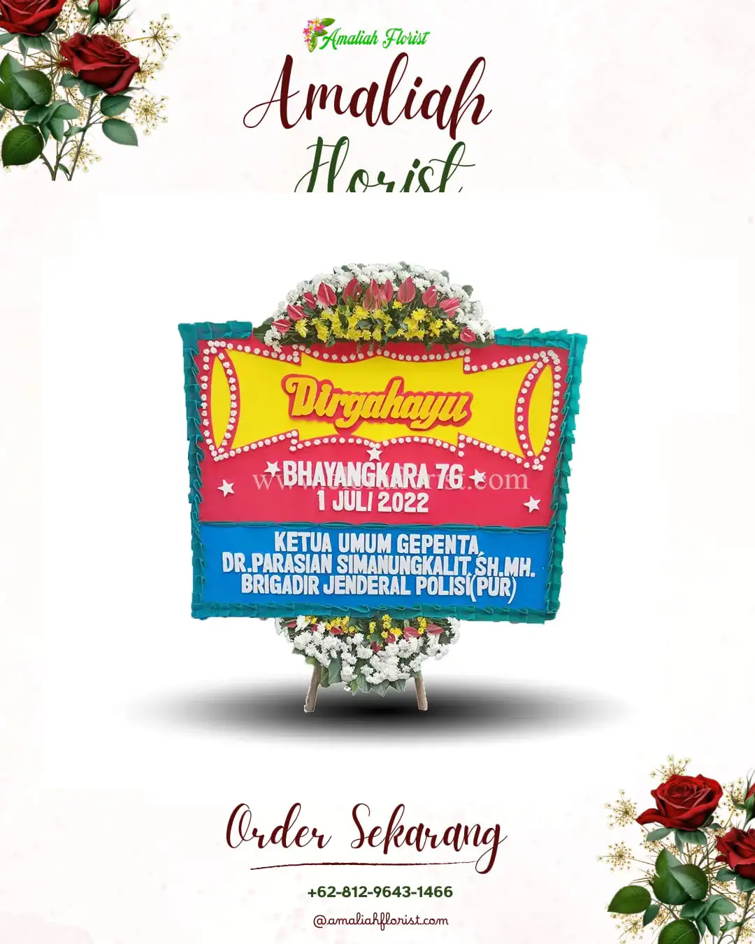 Papan Bunga HUT Ulang Tahun Murung Raya